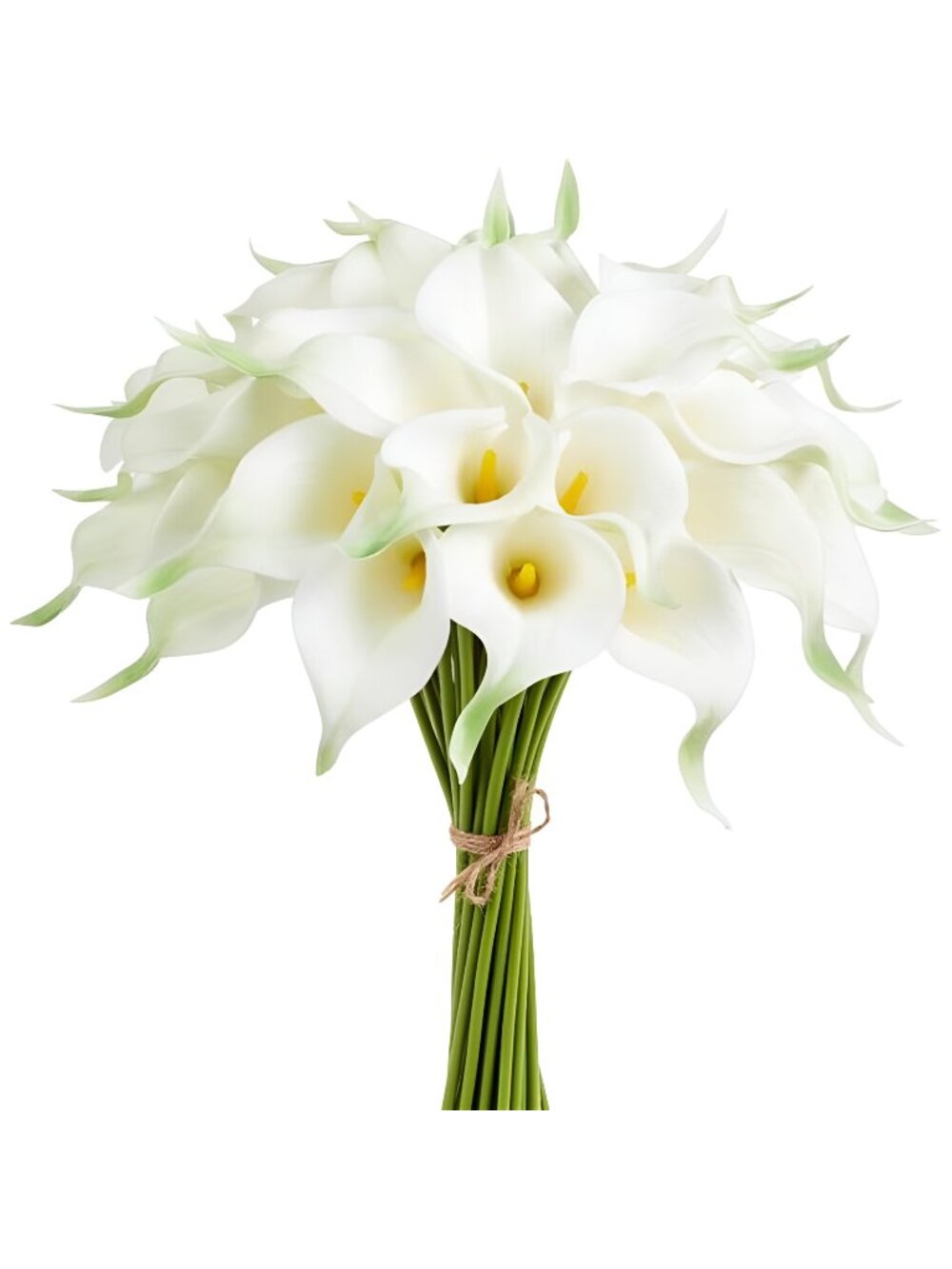 Artificial Calla Lily 12Pcs White Real Touch Faux Flowers